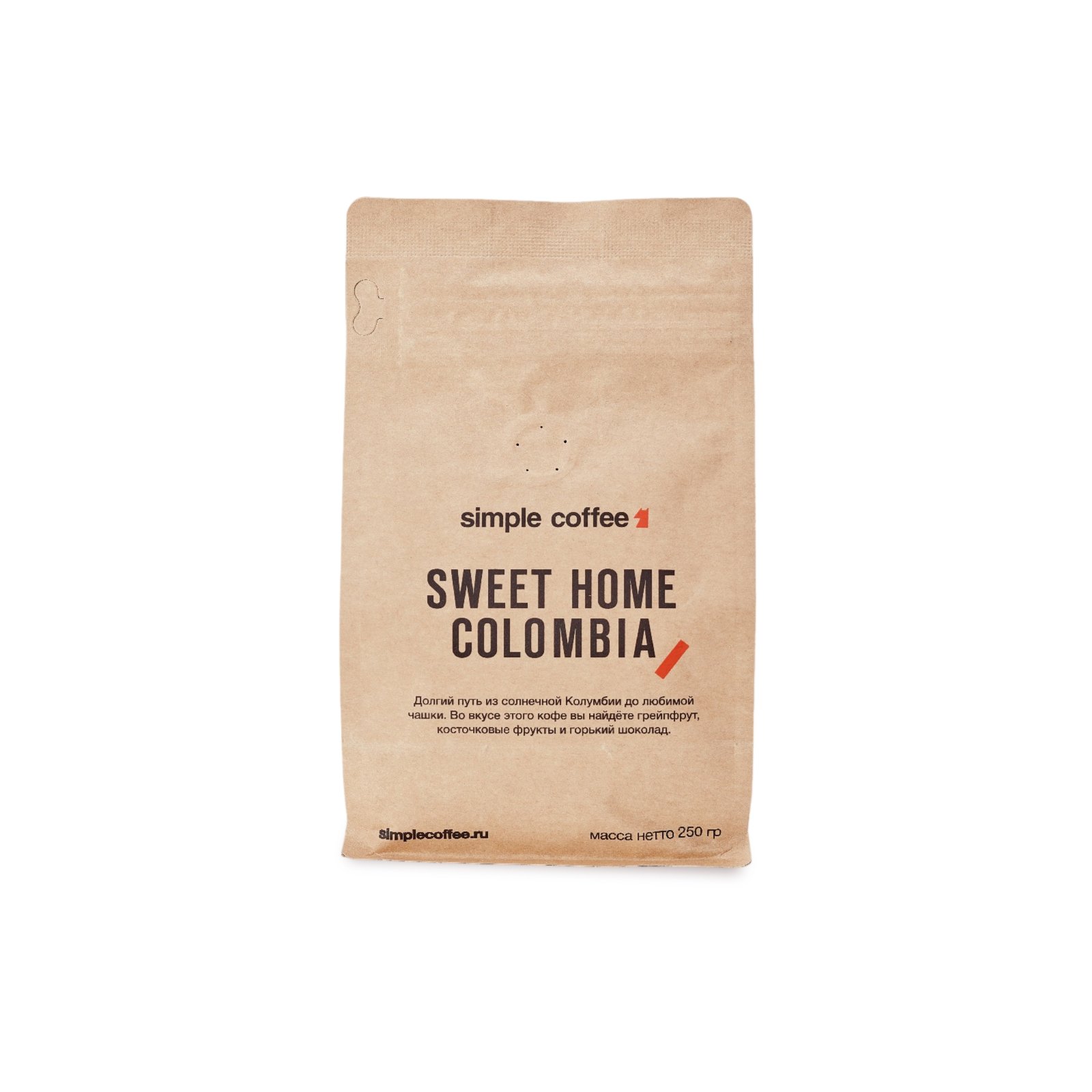Кофе в зёрнах Sweet Home Columbia 250 — Зерно, 900 ₽